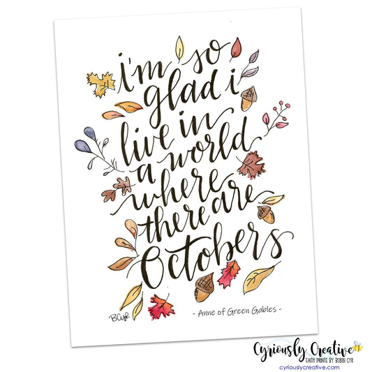 Octobers - Anne of Green Gables
