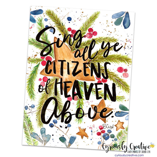 Sing all Ye Citizens of Heaven Above