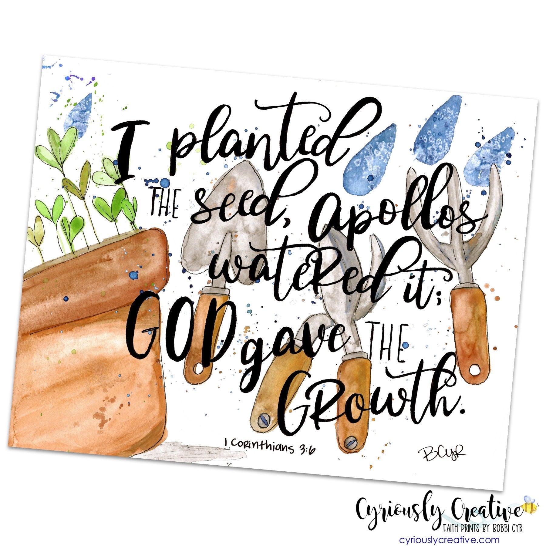god plants the seed 1 Corinthians 3:6 – cyriouslycreative