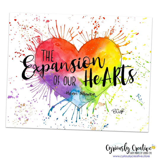 Expansion of our Hearts - Partial Quote
