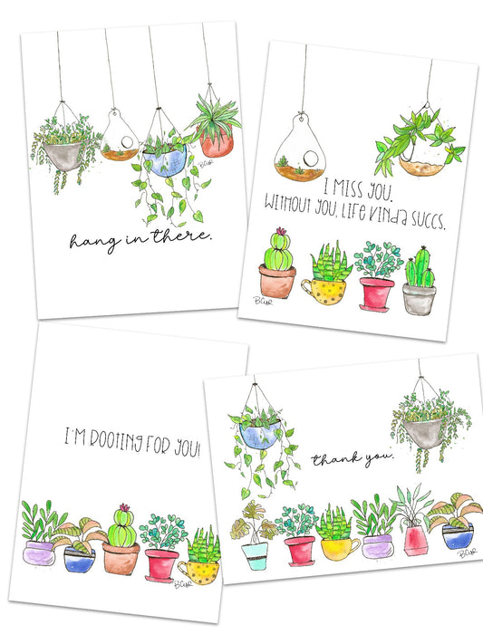 Note Cards - Plant Doodle Variety Pack