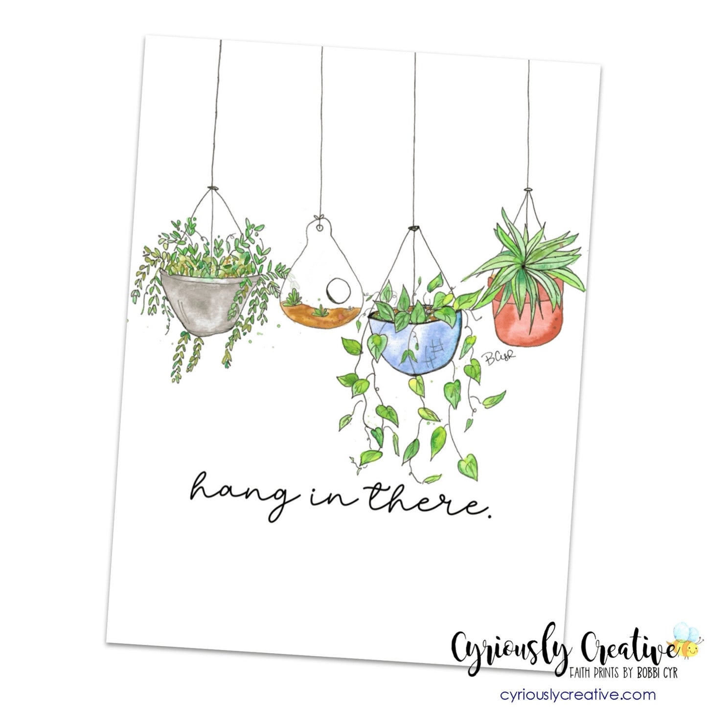 Plant Doodles - Hang in There